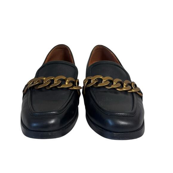 Vionic Black Loafers with Gold Chain - Picture 8 of 11